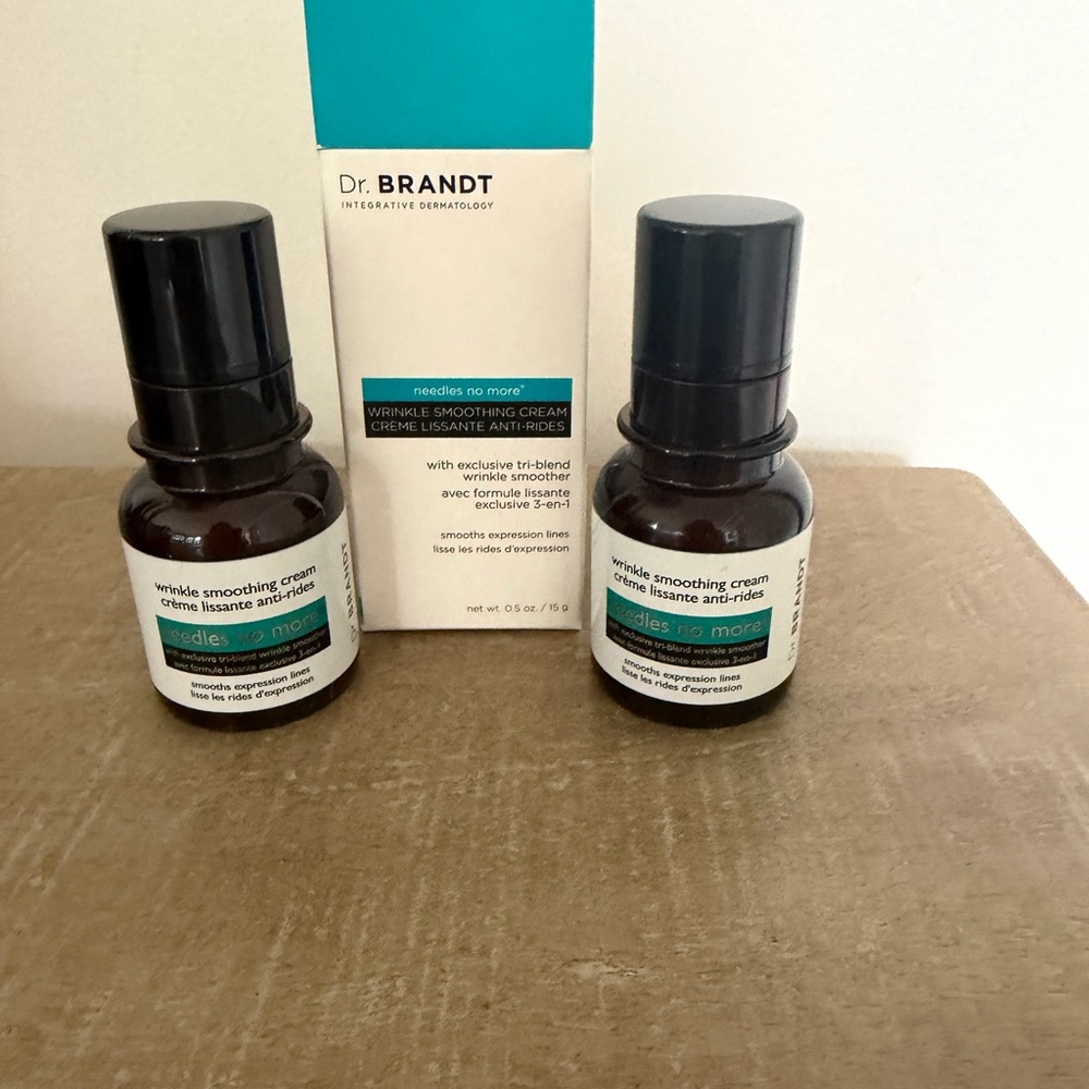 Dr. Brandt needles no more WRINKLE SMOOTHING CREAM brand new - 2 bottles